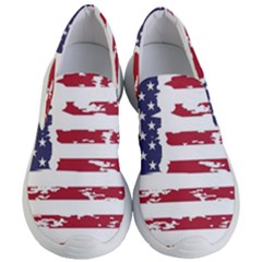 Flag Usa Unite Stated America Women s Lightweight Slip Ons by uniart180623