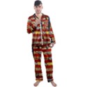 Usa Flag United States Men s Long Sleeve Satin Pajamas Set View1