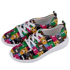 Cat Funny Colorful Pattern Women s Lightweight Sports Shoes by uniart180623