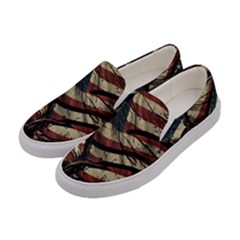 Flag Usa American Flag Women s Canvas Slip Ons by uniart180623