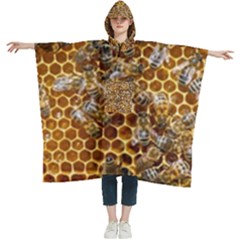 Honey Bee Bees Insect Women s Hooded Rain Ponchos by Ravend