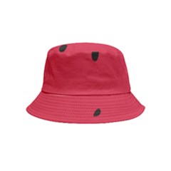 Minimalist Summer Watermelon Wallpaper Inside Out Bucket Hat (kids) by Ravend