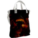 Dragon Art Fire Digital Fantasy Canvas Messenger Bag View2