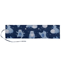 Bear Pattern Patterns Planet Animals Roll Up Canvas Pencil Holder (l) by uniart180623