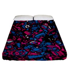 Grafitti Graffiti Abstract Artwork Digital Fitted Sheet (queen Size)