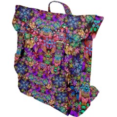 Flower Patterns Abstract Pattern Digital Art Buckle Up Backpack by uniart180623