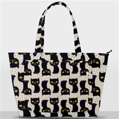 Black Cats And Dots Koteto Cat Pattern Kitty Back Pocket Shoulder Bag  by uniart180623