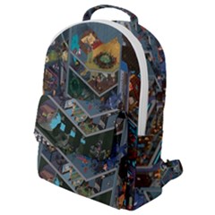 Fictional Character Cartoons Flap Pocket Backpack (small) by uniart180623