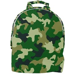 Green Military Background Camouflage Mini Full Print Backpack by uniart180623