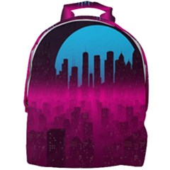 Futuristic Cityscape Mini Full Print Backpack by uniart180623