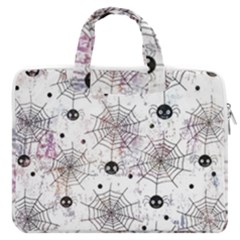 Creepy Spider Macbook Pro 16  Double Pocket Laptop Bag  by uniart180623