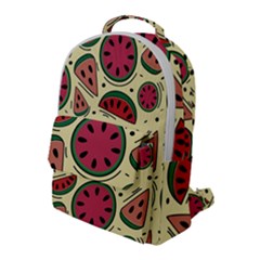 Watermelon Pattern Slices Fruit Flap Pocket Backpack (large) by uniart180623