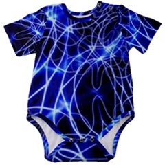 Lines Flash Light Mystical Fantasy Baby Short Sleeve Bodysuit