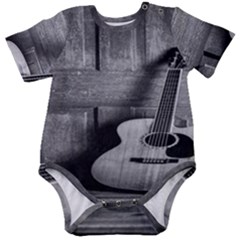 Acoustic Guitar Baby Short Sleeve Bodysuit