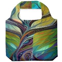 Tree Magical Colorful Abstract Metaphysical Foldable Grocery Recycle Bag by Simbadda