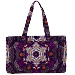 Rosette Kaleidoscope Mosaic Abstract Background Art Canvas Work Bag by Simbadda