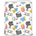 Cinema Icons Pattern Seamless Signs Symbols Collection Icon 8  x 10  Softcover Notebook View1