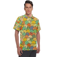 Seamless Pattern With Doodle Bunny Men s Polo Tee by Simbadda