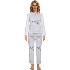 (2)dx Hoodie  Womens  Long Sleeve Lightweight Pajamas Set by Alldesigners