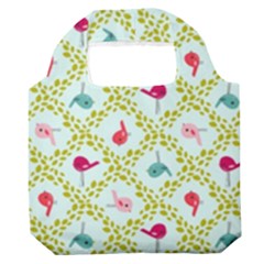 Birds Pattern Background Premium Foldable Grocery Recycle Bag by Simbadda