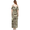 Four Hand Drawn City Patterns Draped Sleeveless Chiffon Jumpsuit View2