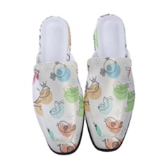 Cartoon-bird-cute-doodle-bird Women s Classic Backless Heels by Simbadda