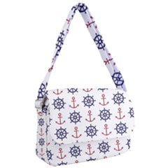 Nautical-seamless-pattern Courier Bag by Simbadda