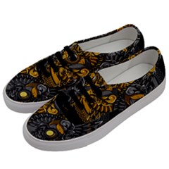 Yin-yang-owl-doodle-ornament-illustration Men s Classic Low Top Sneakers by Simbadda