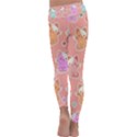 Cute-kawaii-kittens-seamless-pattern Kids  Lightweight Velour Classic Yoga Leggings View4