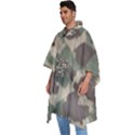 Camouflage Design Men s Hooded Rain Ponchos View2