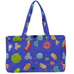 Virus-seamless-pattern Canvas Work Bag by Simbadda