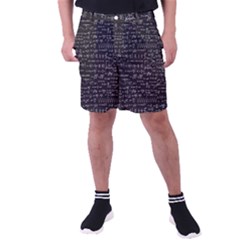 Math-equations-formulas-pattern Men s Pocket Shorts by Simbadda