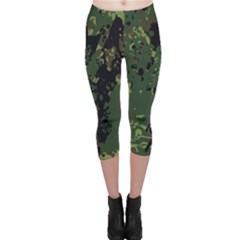 Military-background-grunge---- Capri Leggings  by Simbadda