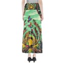 Monkey Tiger Bird Parrot Forest Jungle Style Full Length Maxi Skirt View2