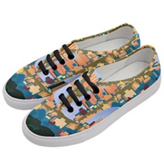 City Buildings Urban Dawn Women s Classic Low Top Sneakers by Bangk1t