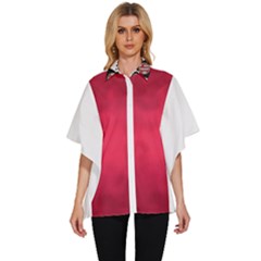 Amaranth Turbulance Cameurut Women s Batwing Button Up Shirt