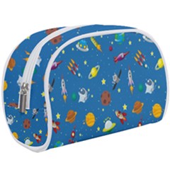 Space Rocket Solar System Pattern Make Up Case (large)