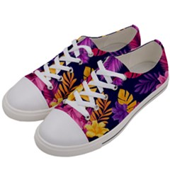 Tropical Pattern Men s Low Top Canvas Sneakers by Bangk1t