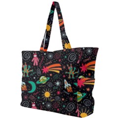 Seamless Pattern Space Simple Shoulder Bag by Amaryn4rt