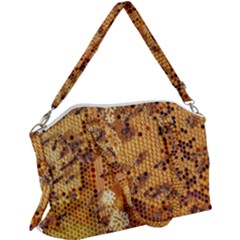 Bees Nature Animals Honeycomb Canvas Crossbody Bag by pakminggu