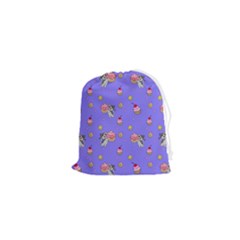 Art Pattern Design Seamless Scrapbooking Drawstring Pouch (xs) by pakminggu