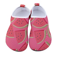 Watermelon Background Watermelon Wallpaper Men s Sock-style Water Shoes by pakminggu