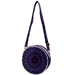 Shape Geometric Symmetrical Symmetry Wallpaper Crossbody Circle Bag by Bangk1t