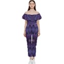 Shape Geometric Symmetrical Symmetry Wallpaper Bardot Ruffle jumpsuit View1