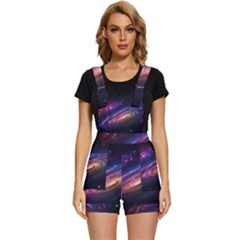 Universe Space Star Rainbow Short Overalls by Ravend