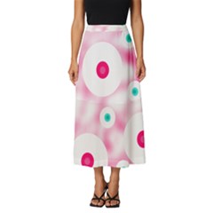 Wallpaper Pink Classic Midi Chiffon Skirt