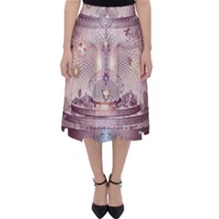 Cosmic Egg Sacred Geometry Art Classic Midi Skirt