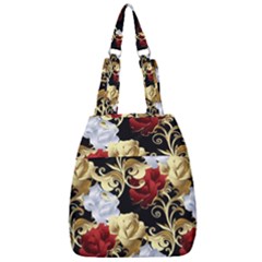 Roses Seamless Pattern Center Zip Backpack by Grandong