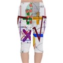 Mathematics Formula Physics School Velvet Capri Leggings  View2