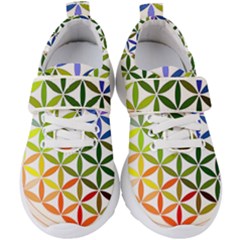 Mandala Rainbow Colorful Kids  Velcro Strap Shoes by Grandong